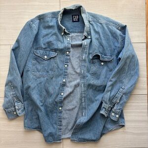 GAP Light Blue Denim Shirt